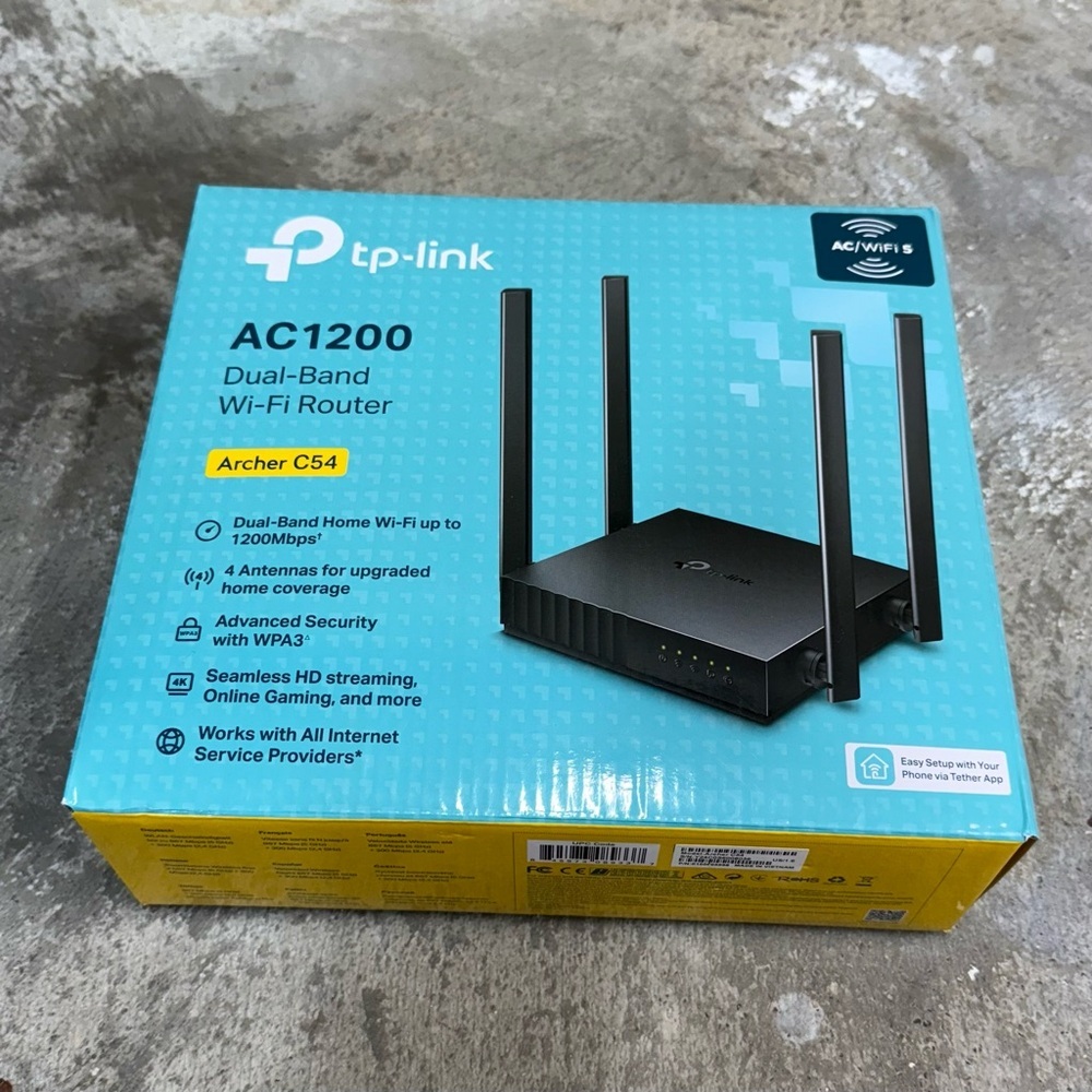 TP-Link Archer C54 AC1200 WiFi Router Open Box